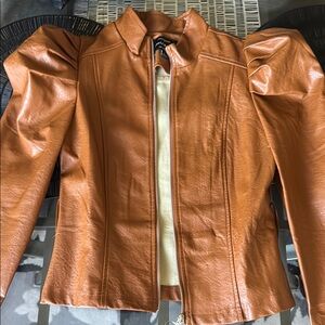 Women's Brown Leather Jacket